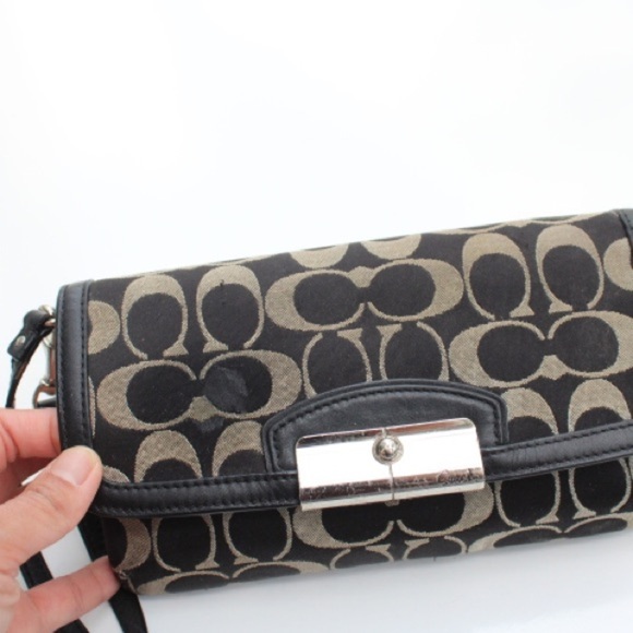 Coach signature logo hand bag/wristlet - Picture 6 of 13